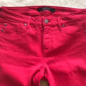 LIVERPOOL The Crop Red Jeans 6P